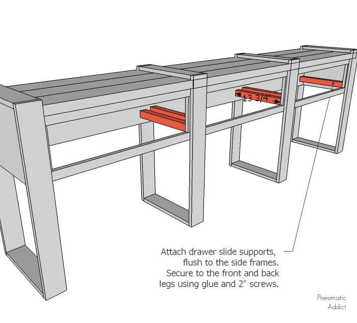 Long Rustic Modern Buffet Table — step photo 11