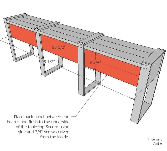 Long Rustic Modern Buffet Table — step photo 8