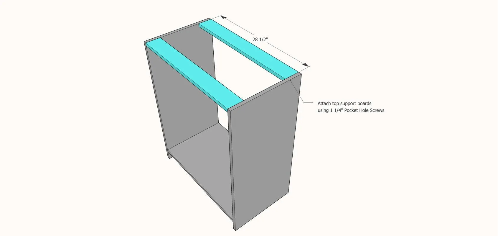 DIY Small Buffet — step photo 5