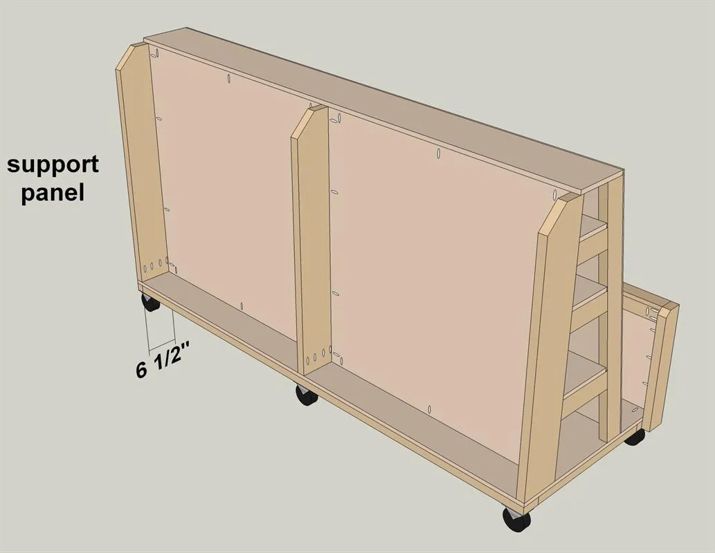 DIY Lumber Rack – How to Build a Rolling Lumber Sheet Goods Cart — step photo 27