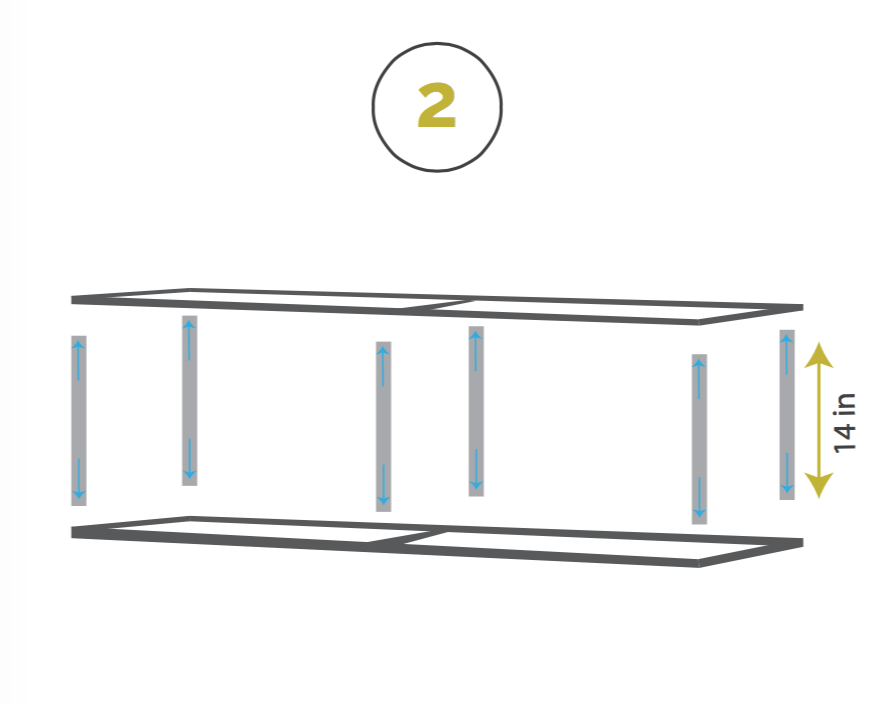 Upholstered Bench with Faux Metal Frame — step photo 2
