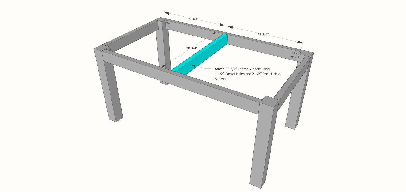DIY Dining Table Project Plan – Farmhouse Dining Room Table — step photo 7