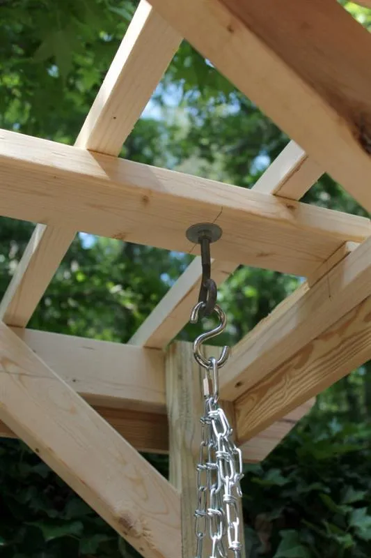 Porch Swing with Pergola — step photo 20