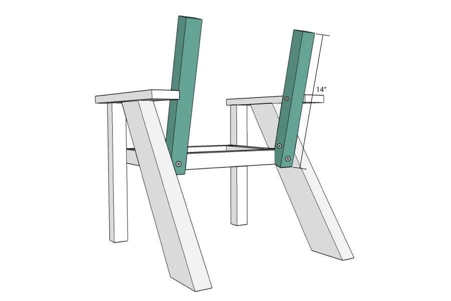 Kids Slatted Outdoor Chairs — step photo 11