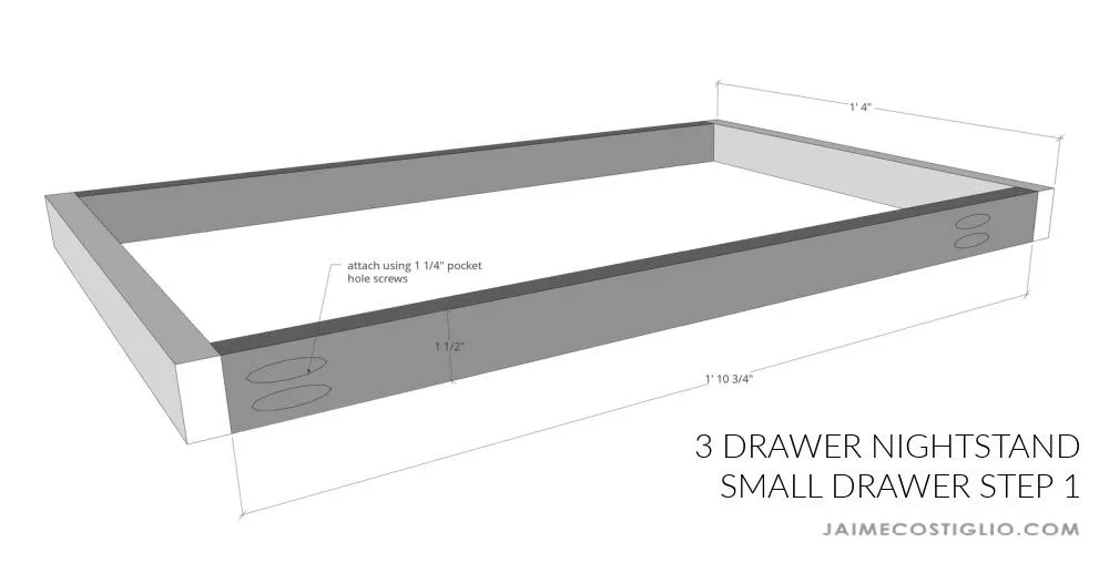 3 Drawer Nightstand — step photo 12