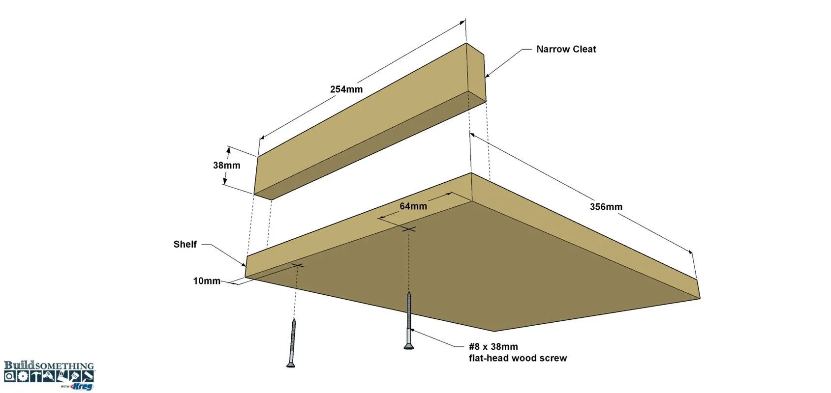 Wall-Mounted Shoe Rack – Metric — step photo 5