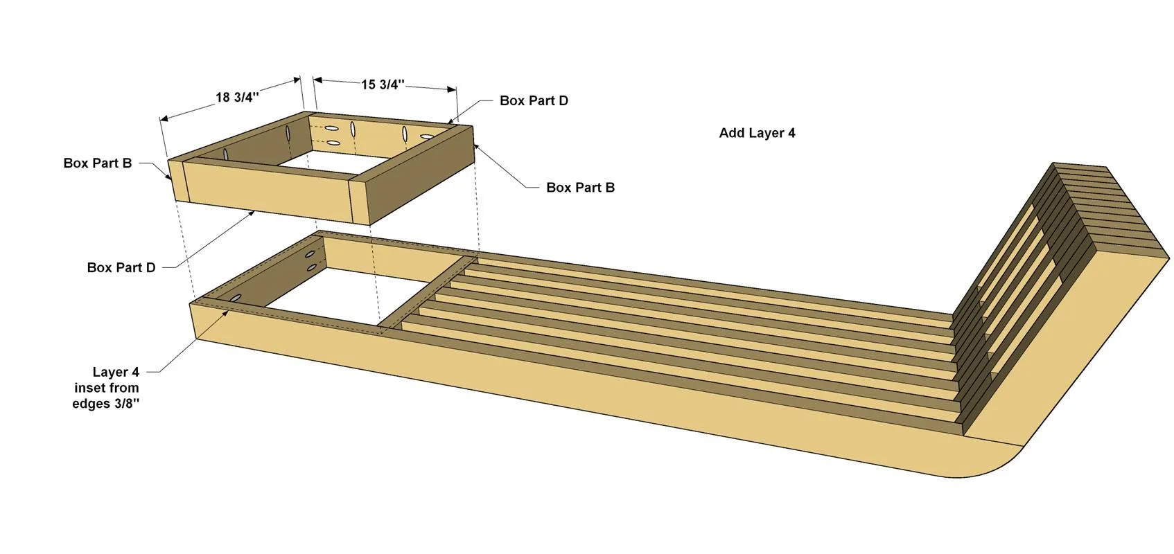 Modern Outdoor Bench — step photo 13
