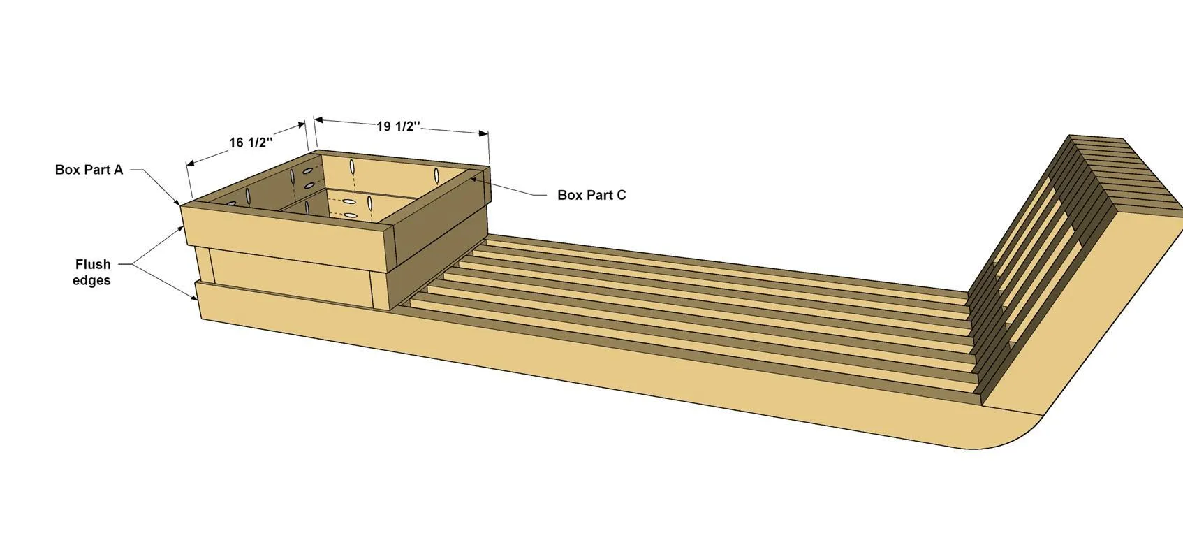 Modern Outdoor Bench — step photo 14