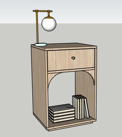 DIY Modern Bedside Table With Arches — step photo 11
