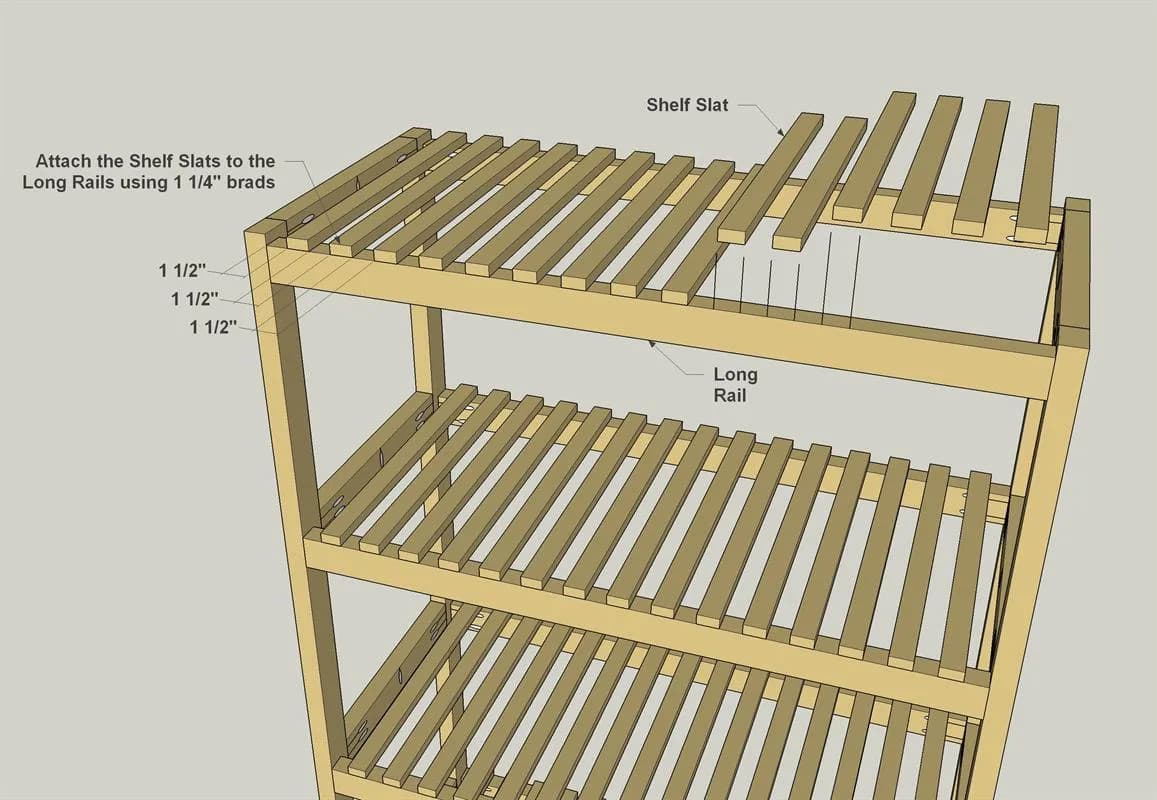 Slatted Storage Shelves — step photo 4