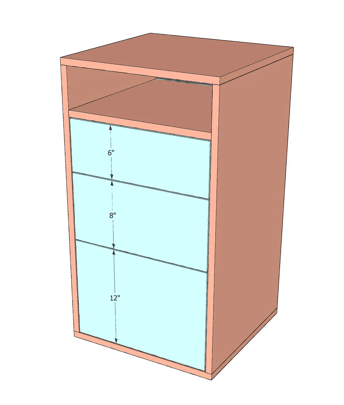 DIY File and Printer Cabinet — step photo 7