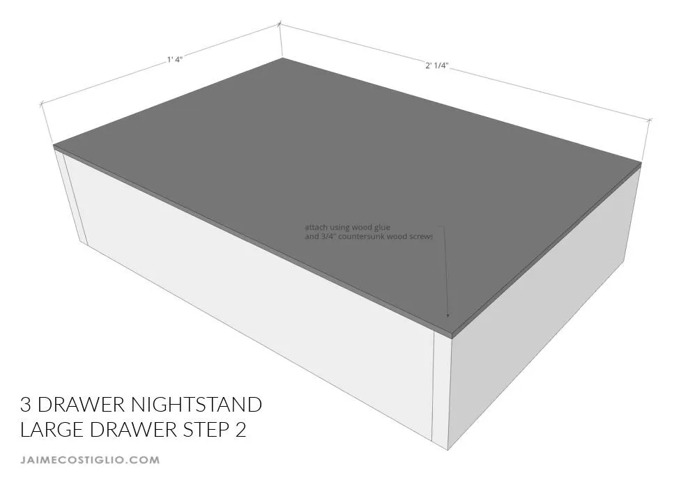 3 Drawer Nightstand — step photo 11