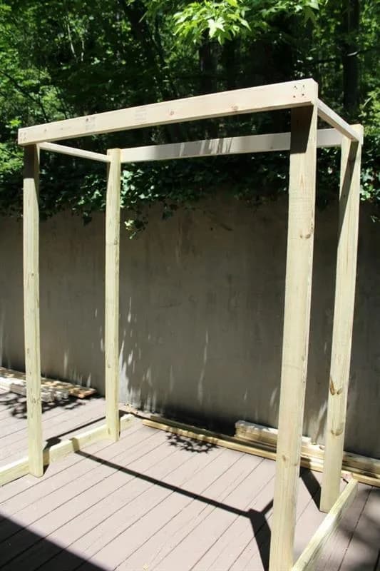 Porch Swing with Pergola — step photo 15