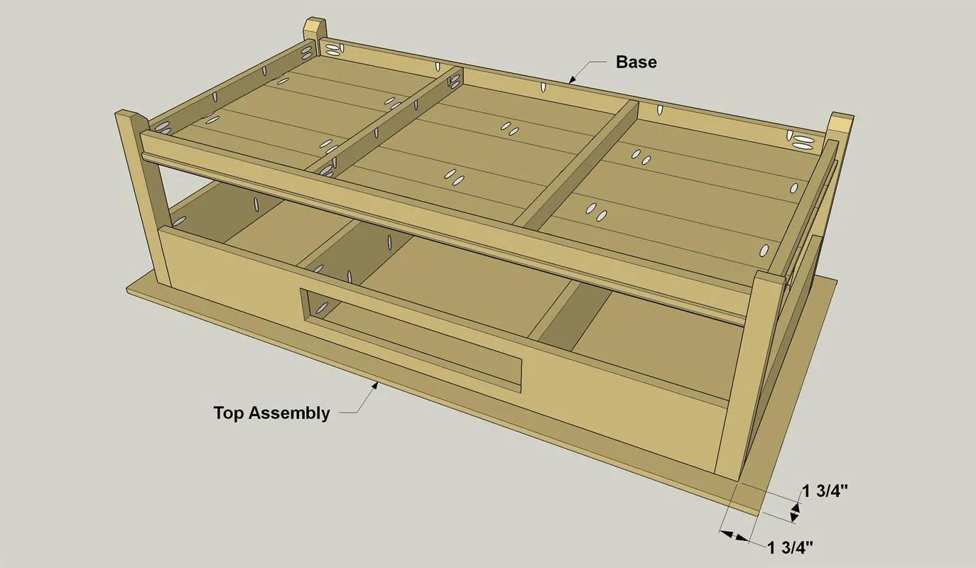 Traditional Coffee Table with Storage — step photo 18