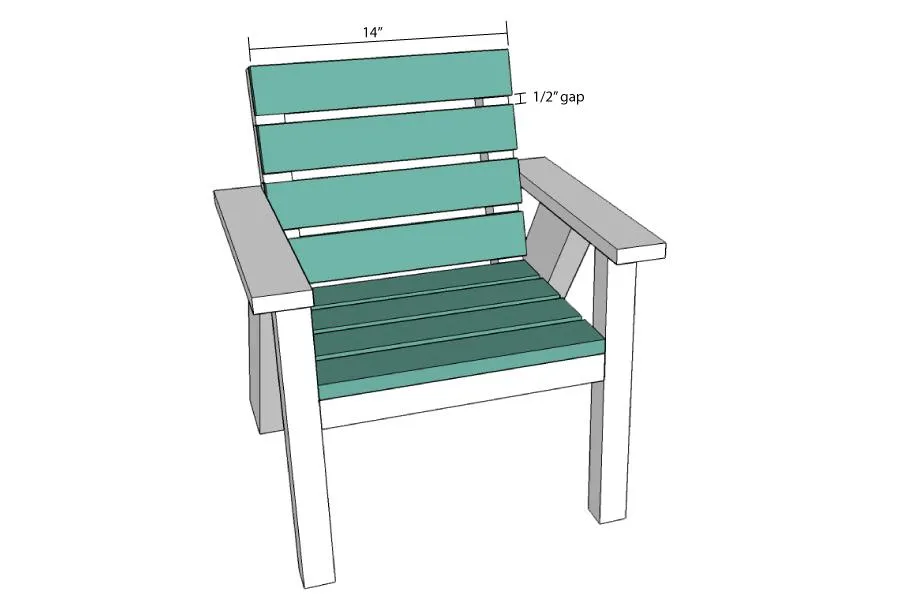 Kids Slatted Outdoor Chairs — step photo 13