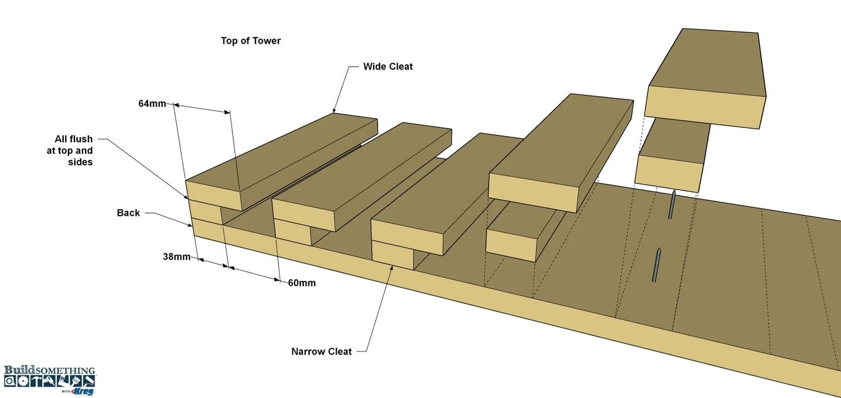 Wall-Mounted Shoe Rack – Metric — step photo 6