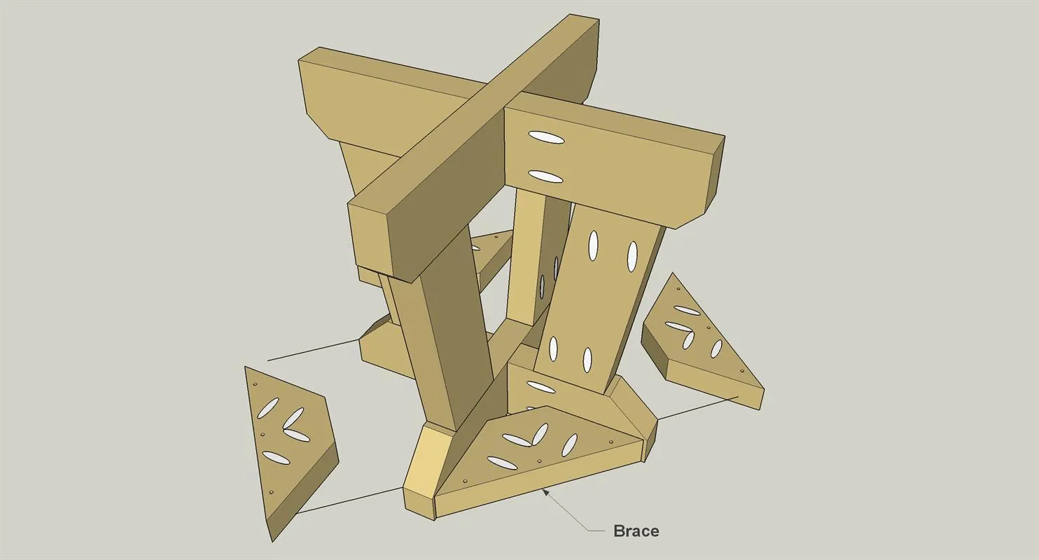Compact Picnic Table and Stools — step photo 18
