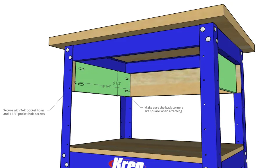 Kreg Workbench with Drawer — step photo 8