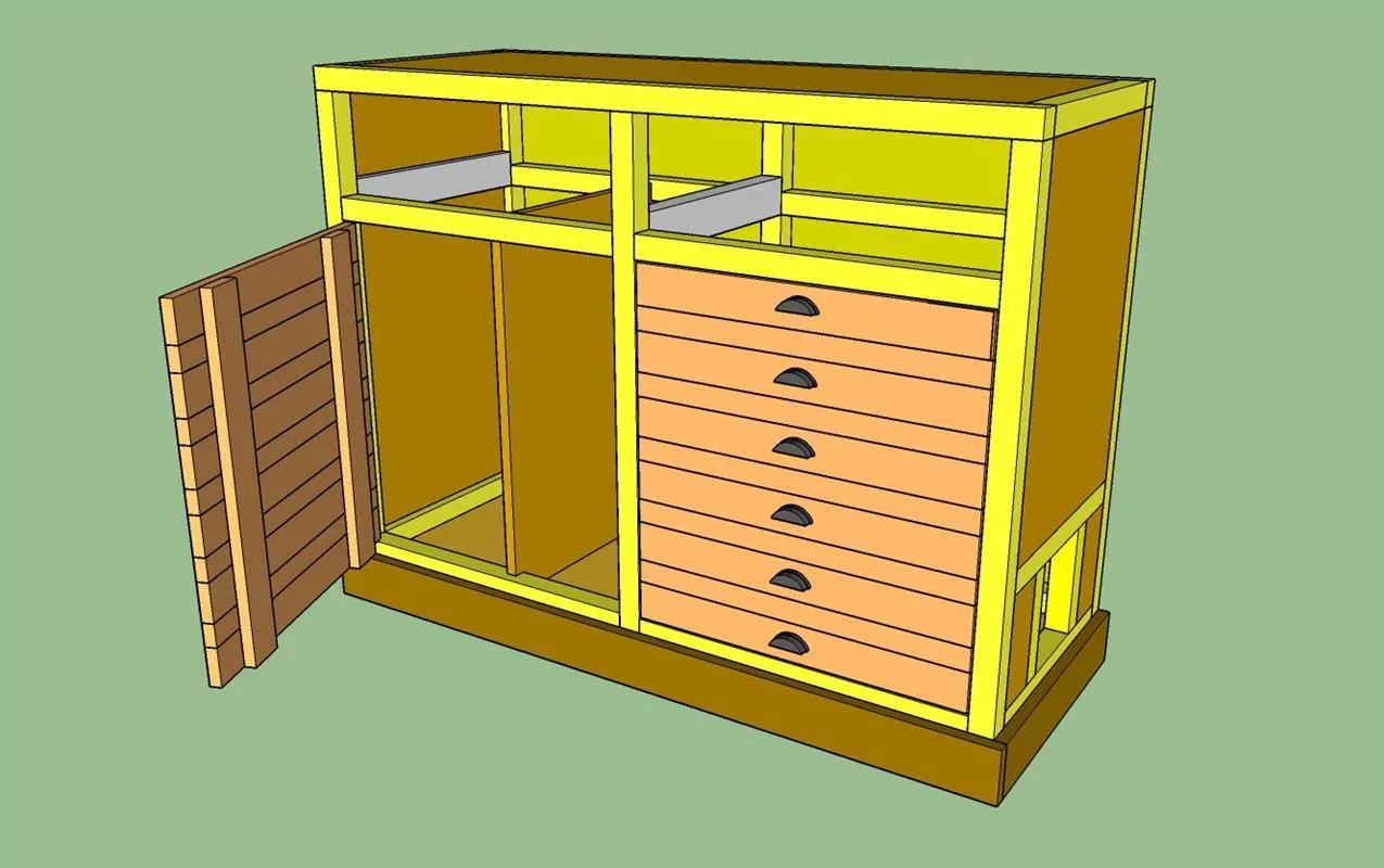 Printers Cabinet Cat Litter Box Enclosure — step photo 15
