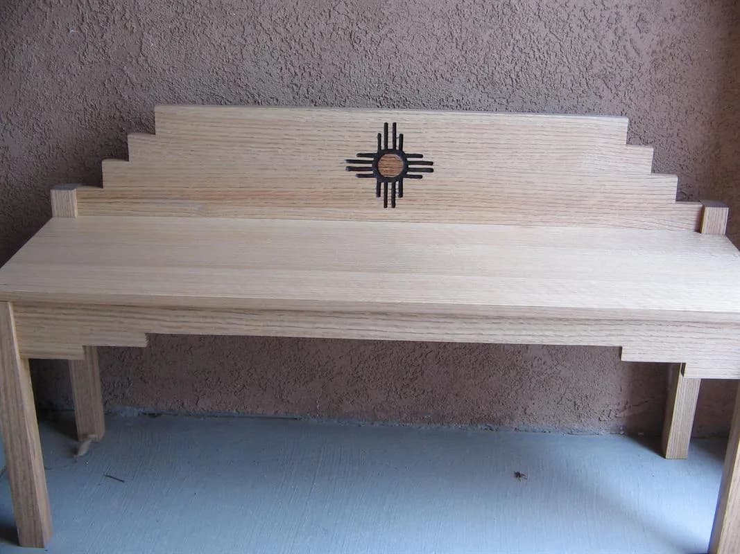 Southwestern Style Bench — step photo 18