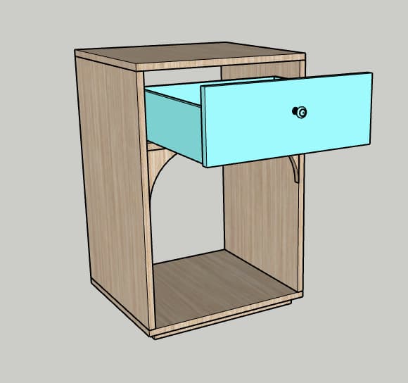 DIY Modern Bedside Table With Arches — step photo 10