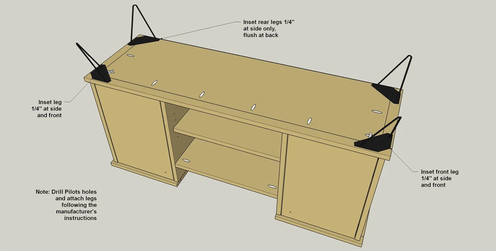 Record Player Stand with Storage — step photo 18