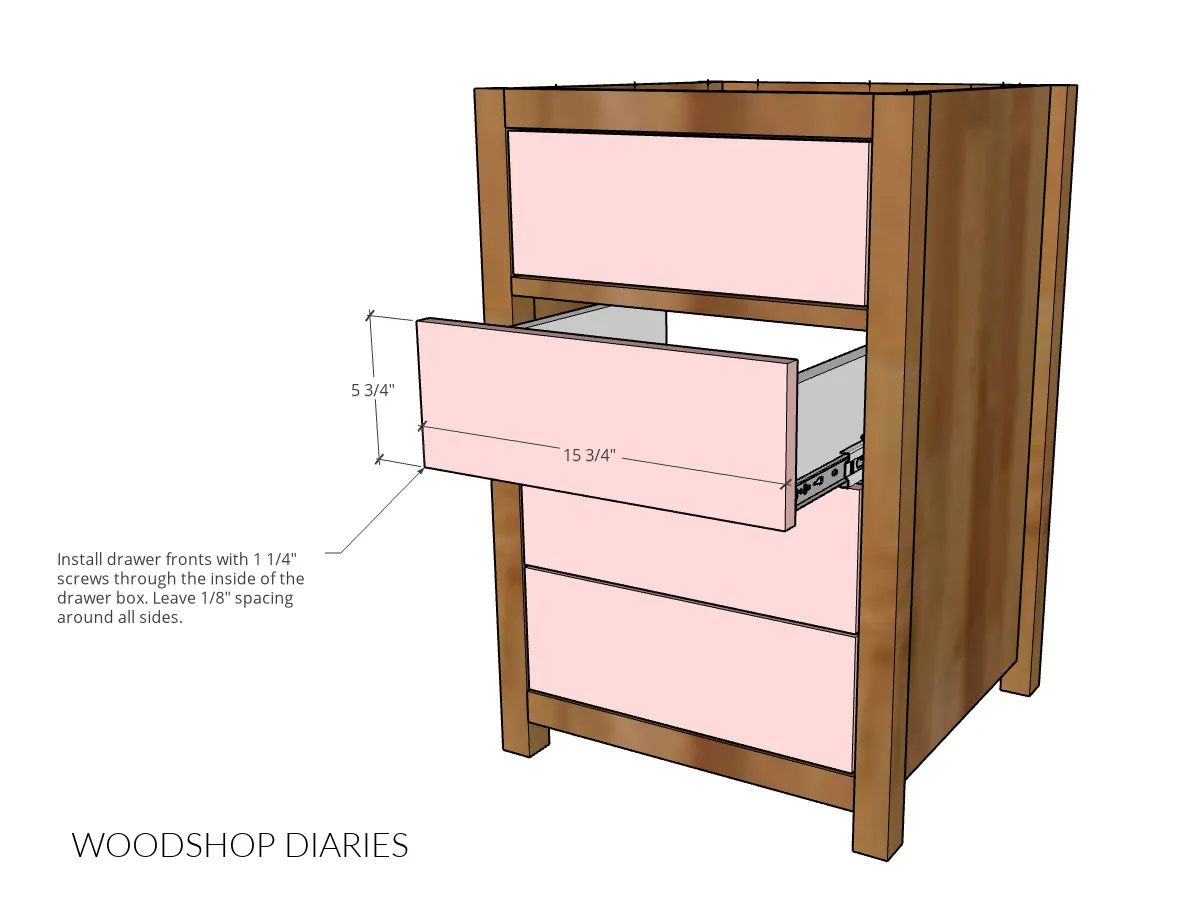 Simple End Table with Drawers — step photo 11