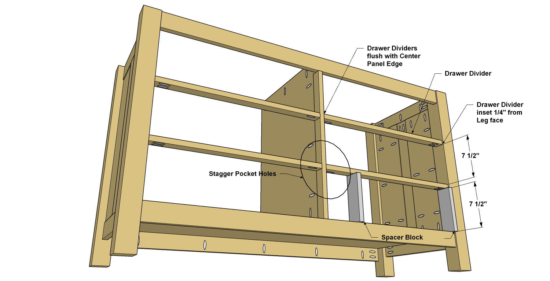 Six-Drawer Dresser — step photo 16