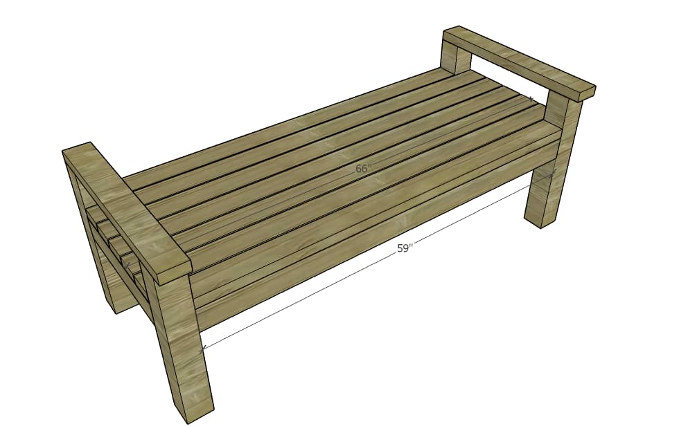 Sturdy 2×4 Bench — step photo 5