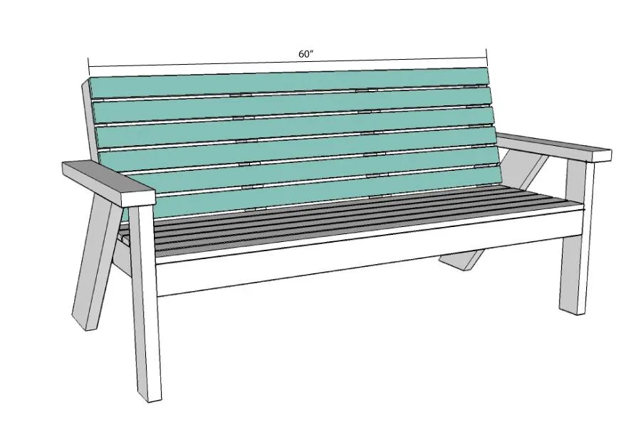 Slatted Outdoor Sofa — step photo 13