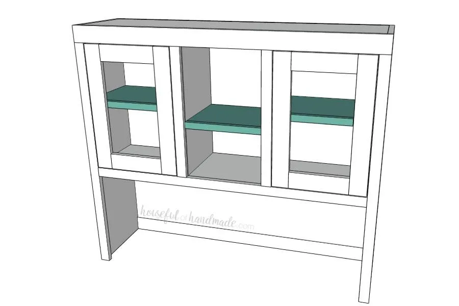 Dining Room Buffet with Hutch — step photo 22