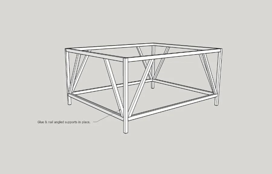 Modern Farmhouse Square Coffee Table — step photo 6