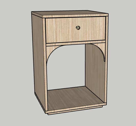 DIY Modern Bedside Table With Arches — step photo 12