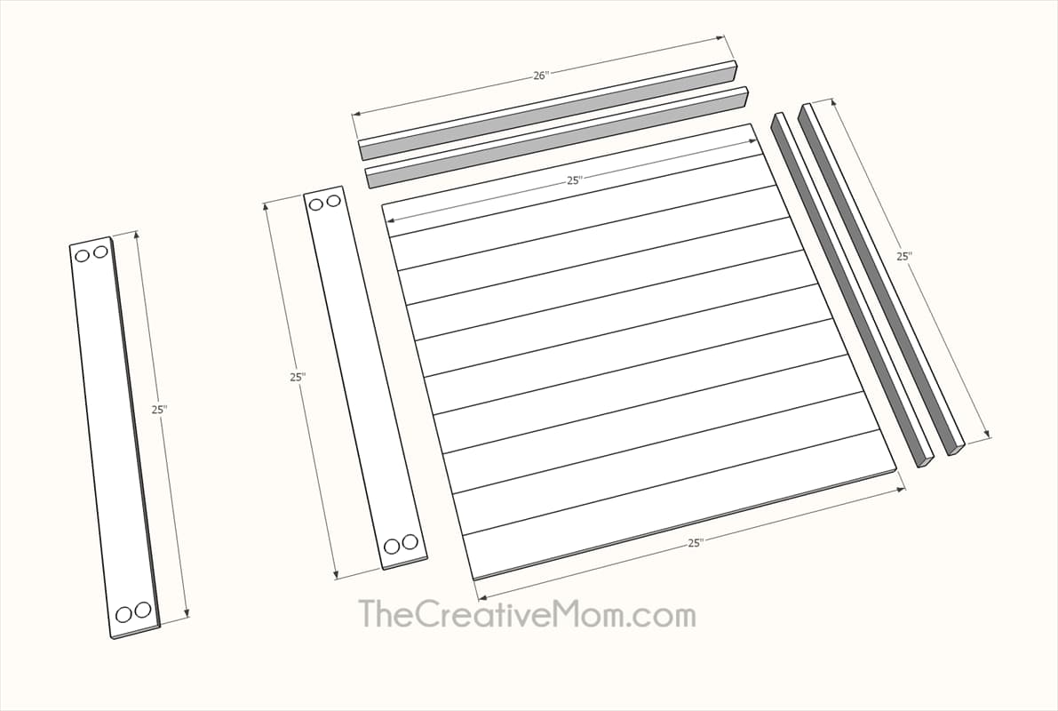 Shiplap Wreath Display Frame — step photo 8