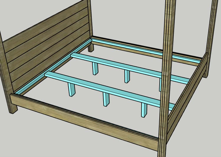 DIY Four Post Canopy Bed — step photo 12