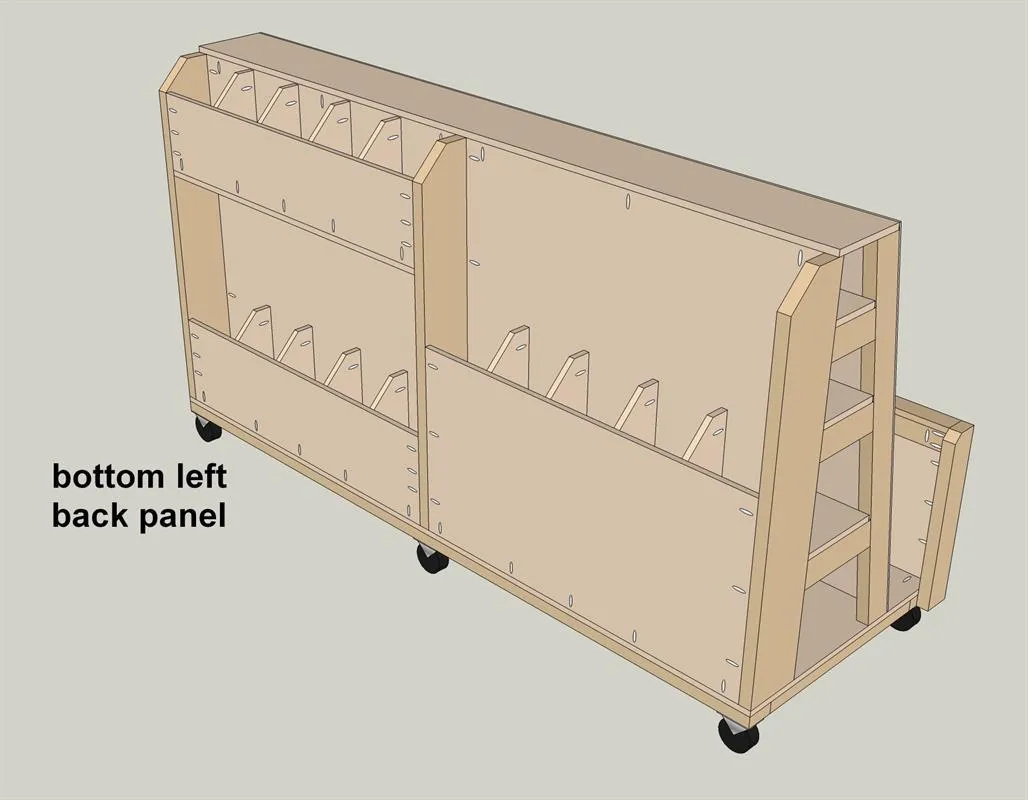 DIY Lumber Rack – How to Build a Rolling Lumber Sheet Goods Cart — step photo 37