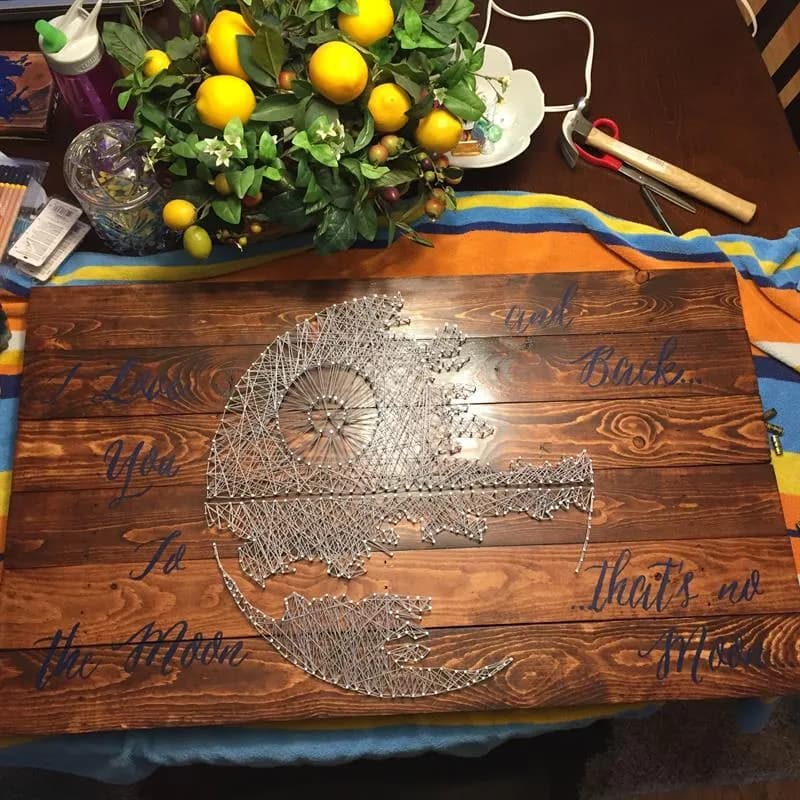String art wall decor — step photo 7