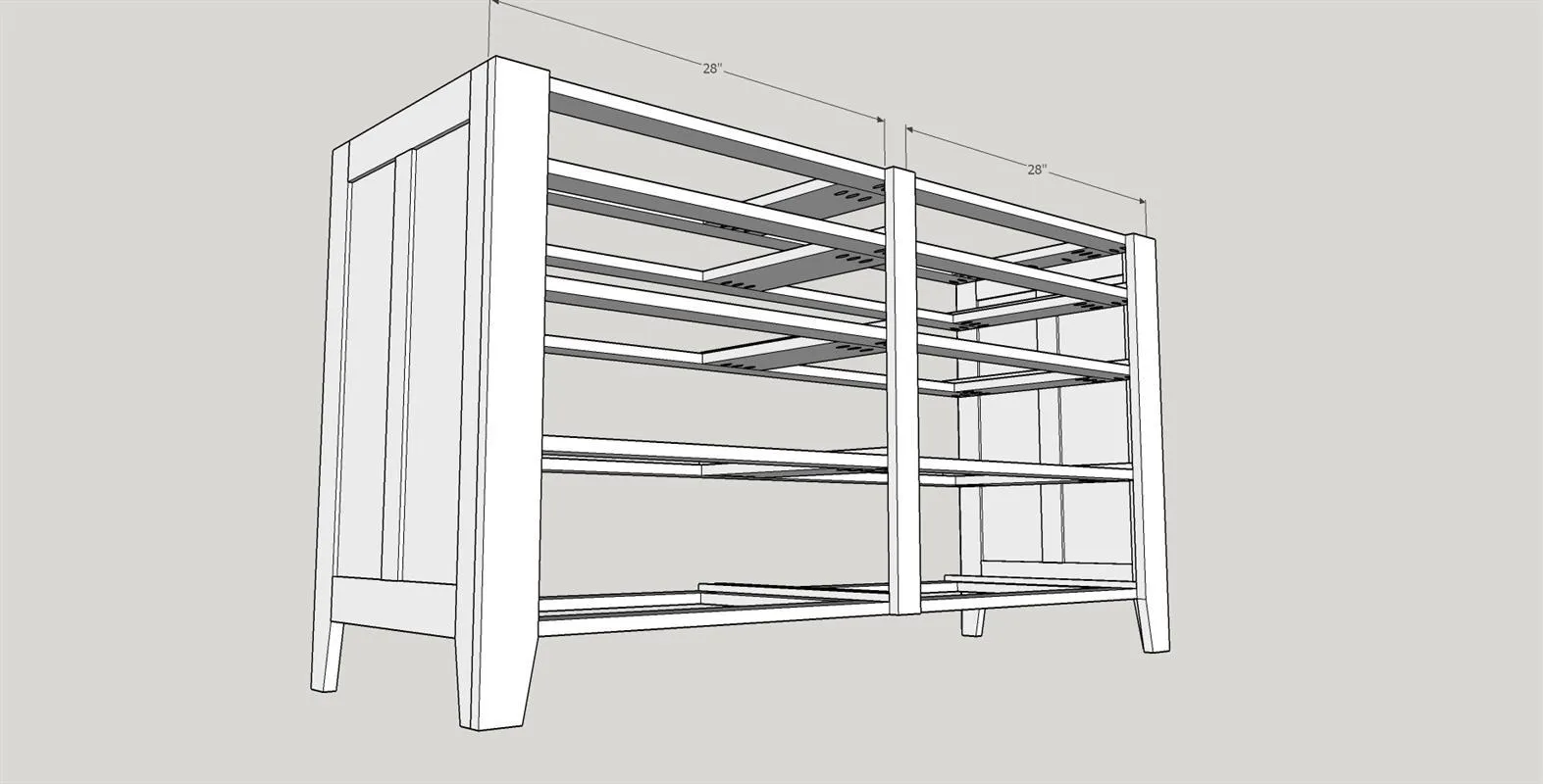 Craftsman Style Eight Drawer Dresser — step photo 19
