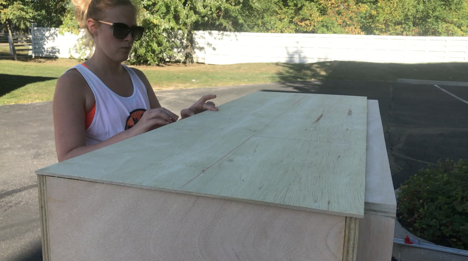 Plywood Media Console — step photo 13