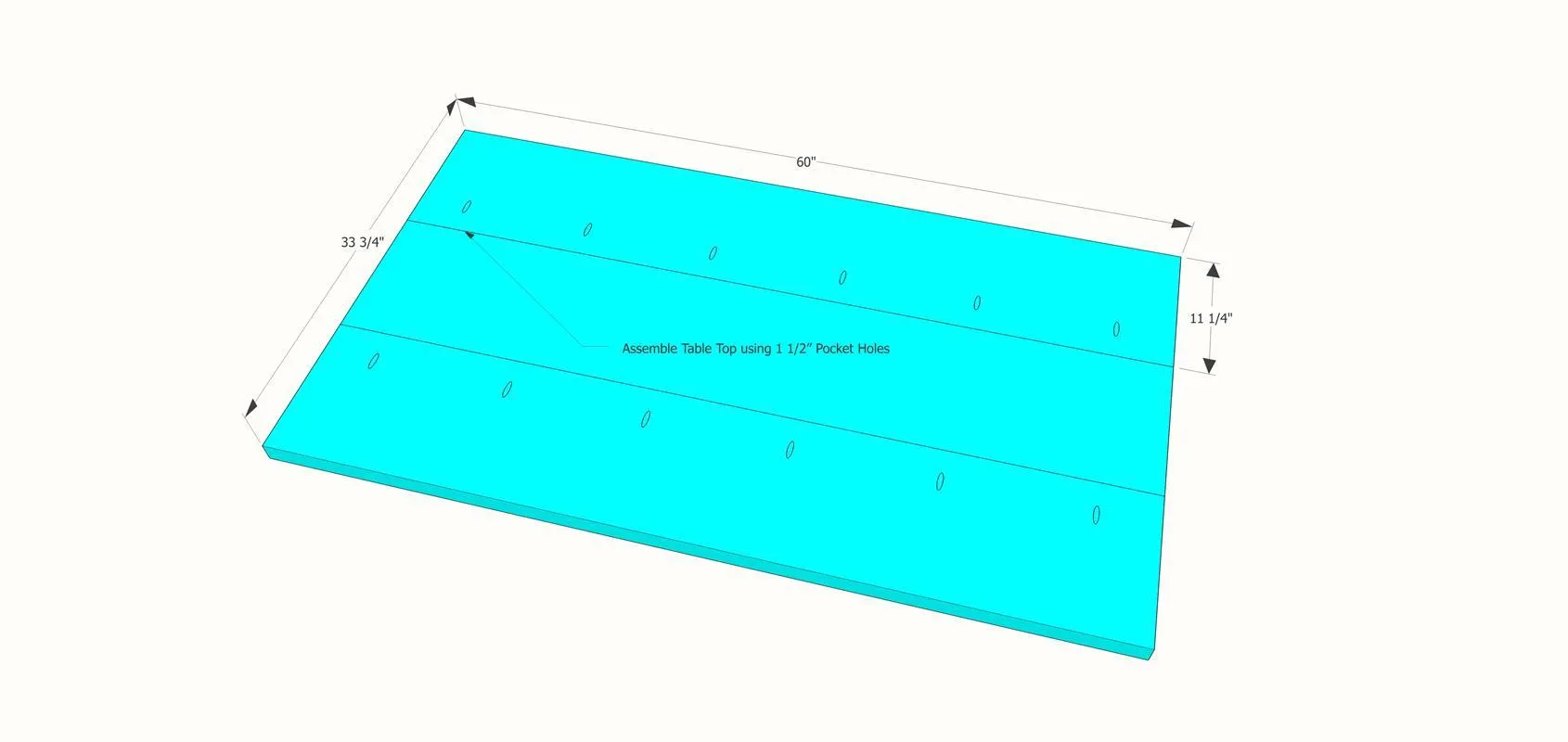 DIY Dining Table Project Plan – Farmhouse Dining Room Table — step photo 3