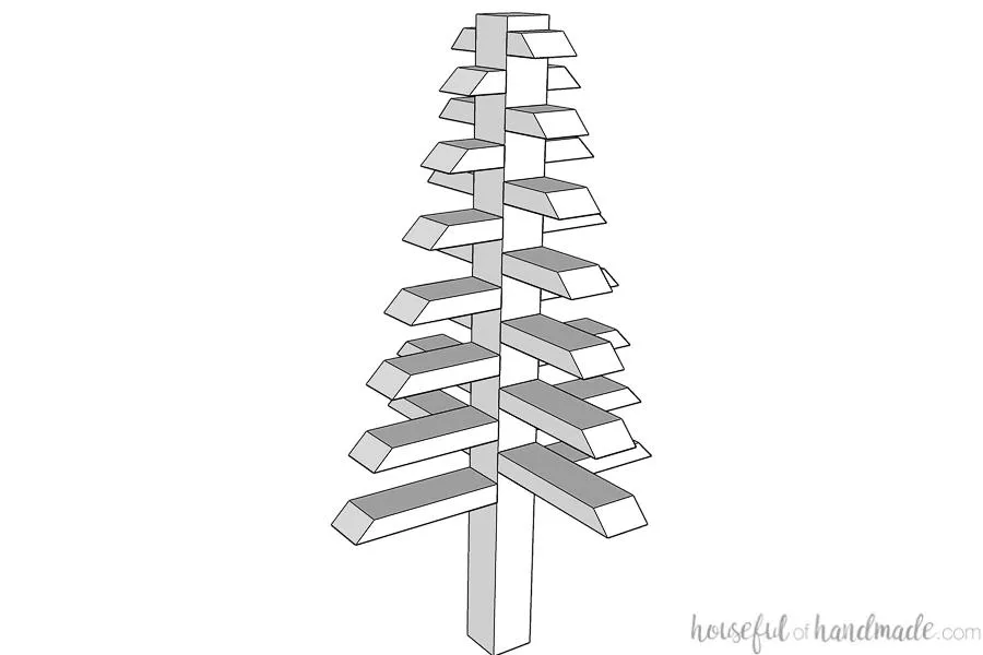 2×4 Christmas Trees — step photo 8