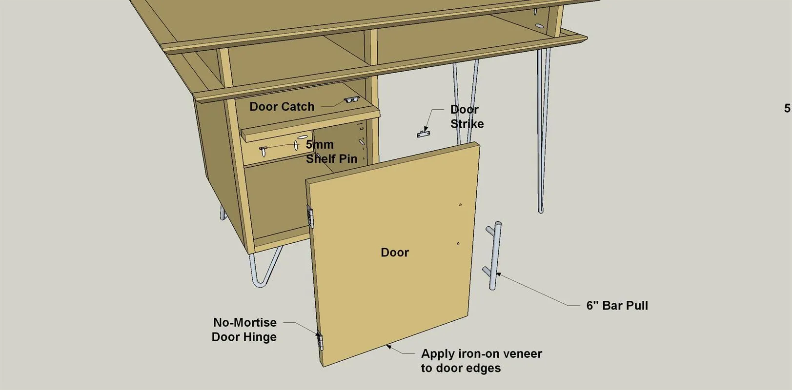 Mid-Century Modern Desk — step photo 15