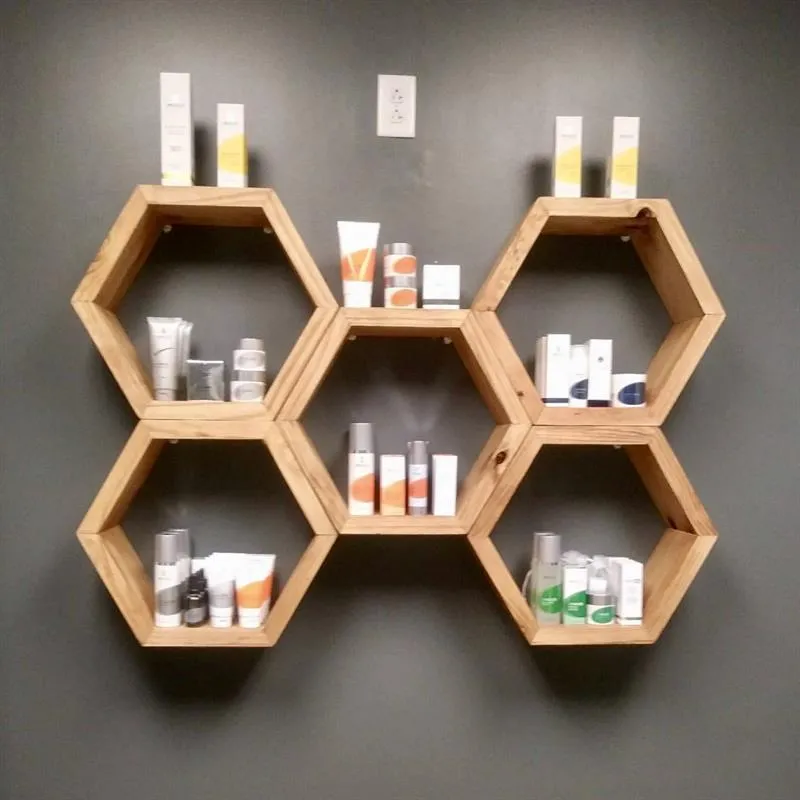 Modern Hexagonal Floating Shelves — step photo 11