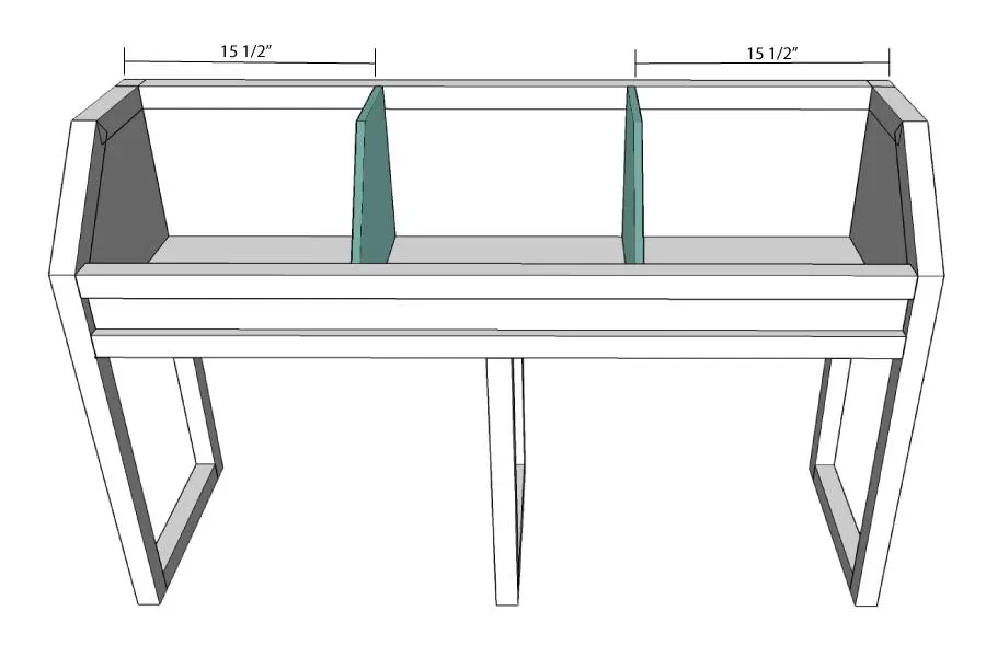 Toy Storage Console with Rolling Bins — step photo 18