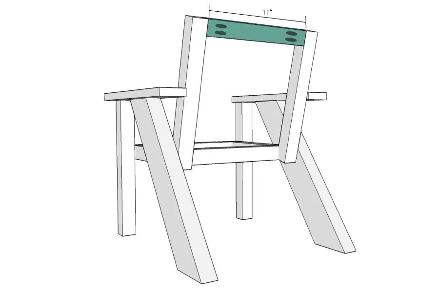 Kids Slatted Outdoor Chairs — step photo 12