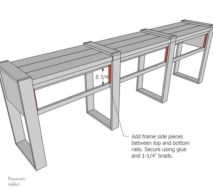 Long Rustic Modern Buffet Table — step photo 10