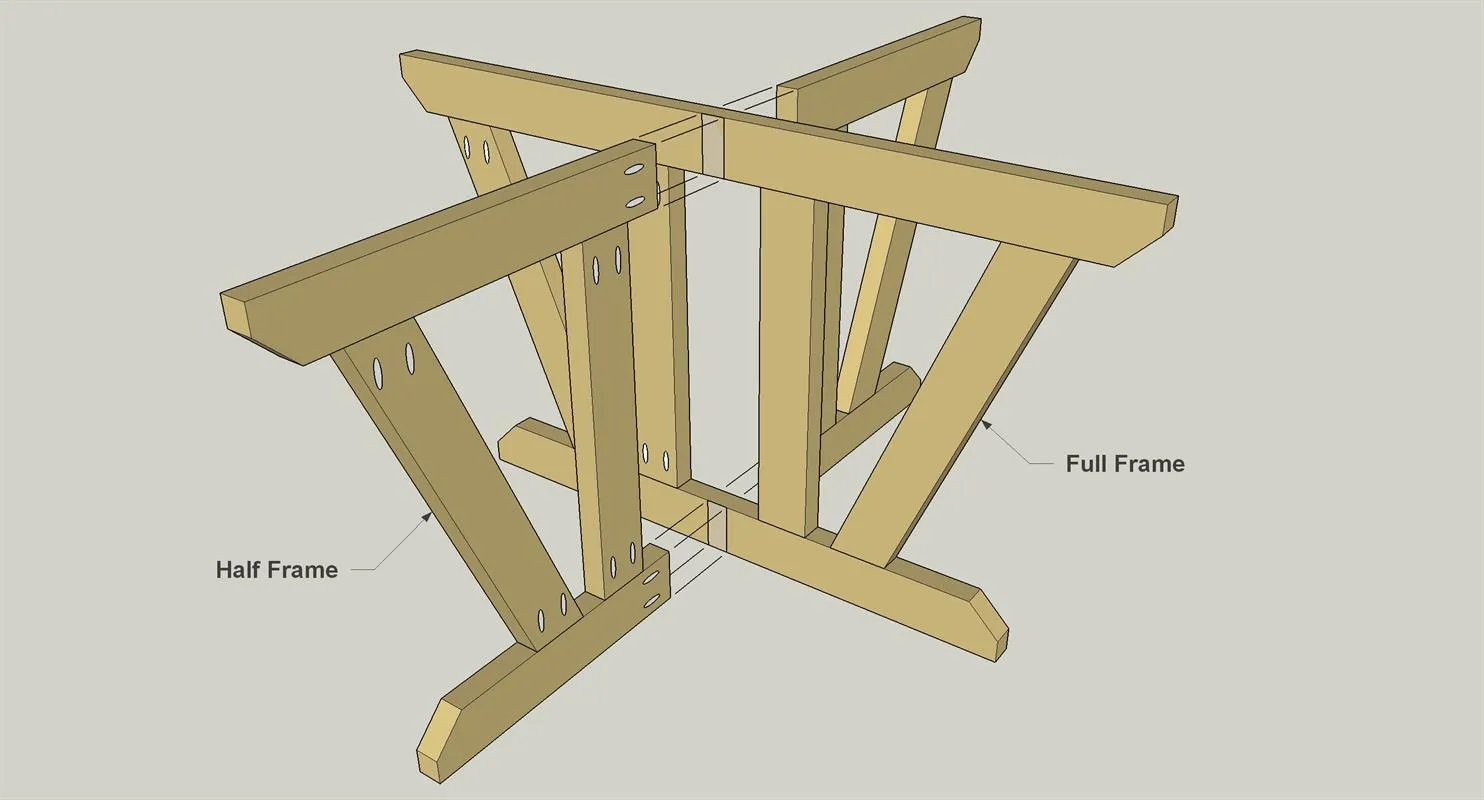 Compact Picnic Table and Stools — step photo 9