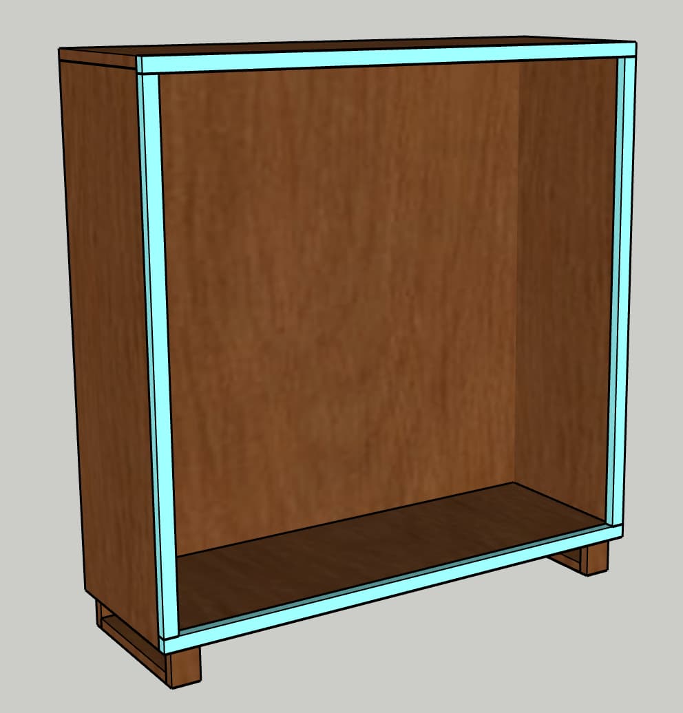 Traditional Bookshelf with Modern Legs — step photo 8