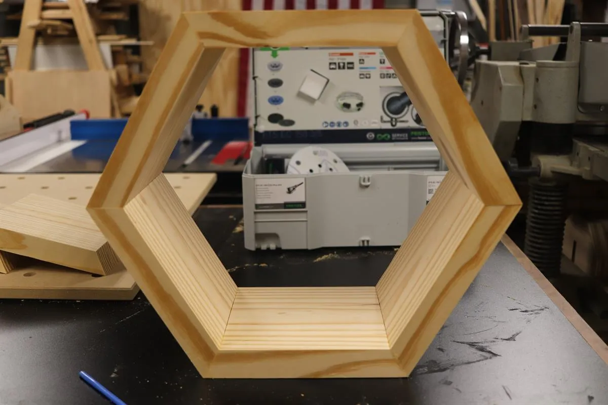 Modern Hexagonal Floating Shelves — step photo 10