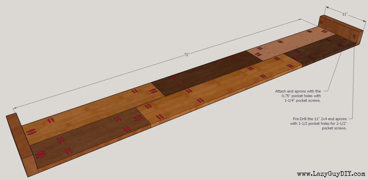Patchwork Plank Bench — step photo 5